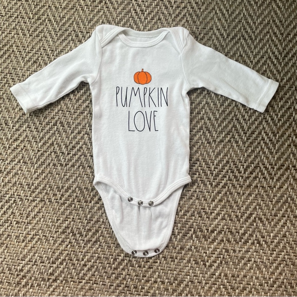 Rae Dunn “Pumpkin Love” onesie 3-6 months